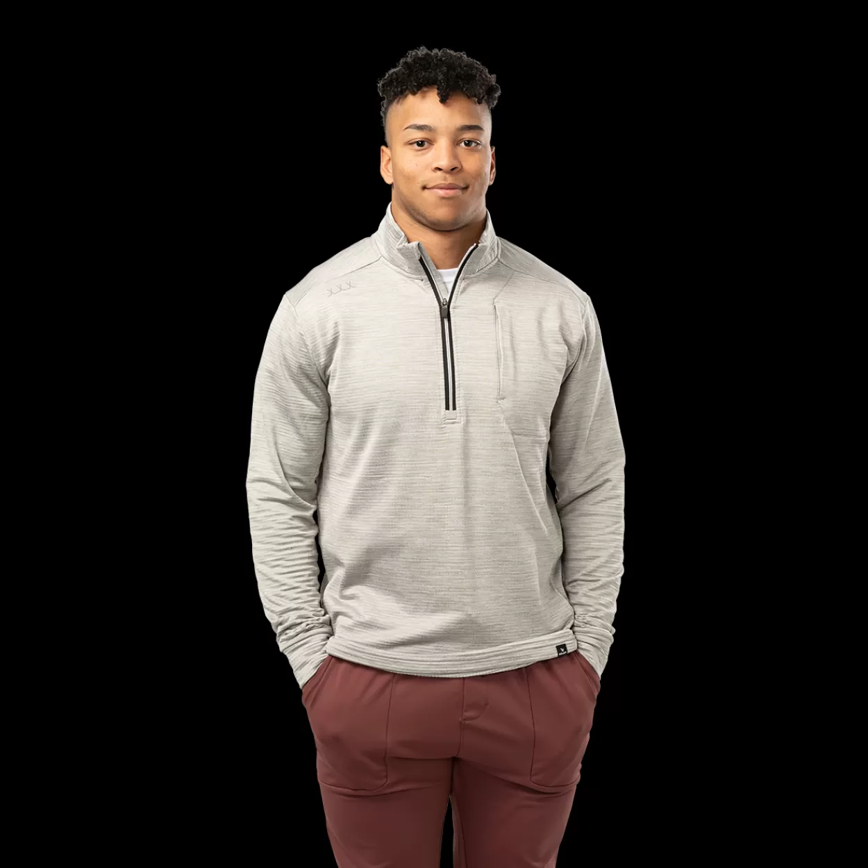 Clearance FLC TEXTURED HALF ZIP Mens Clothing·Hoodies & Sweatshirts