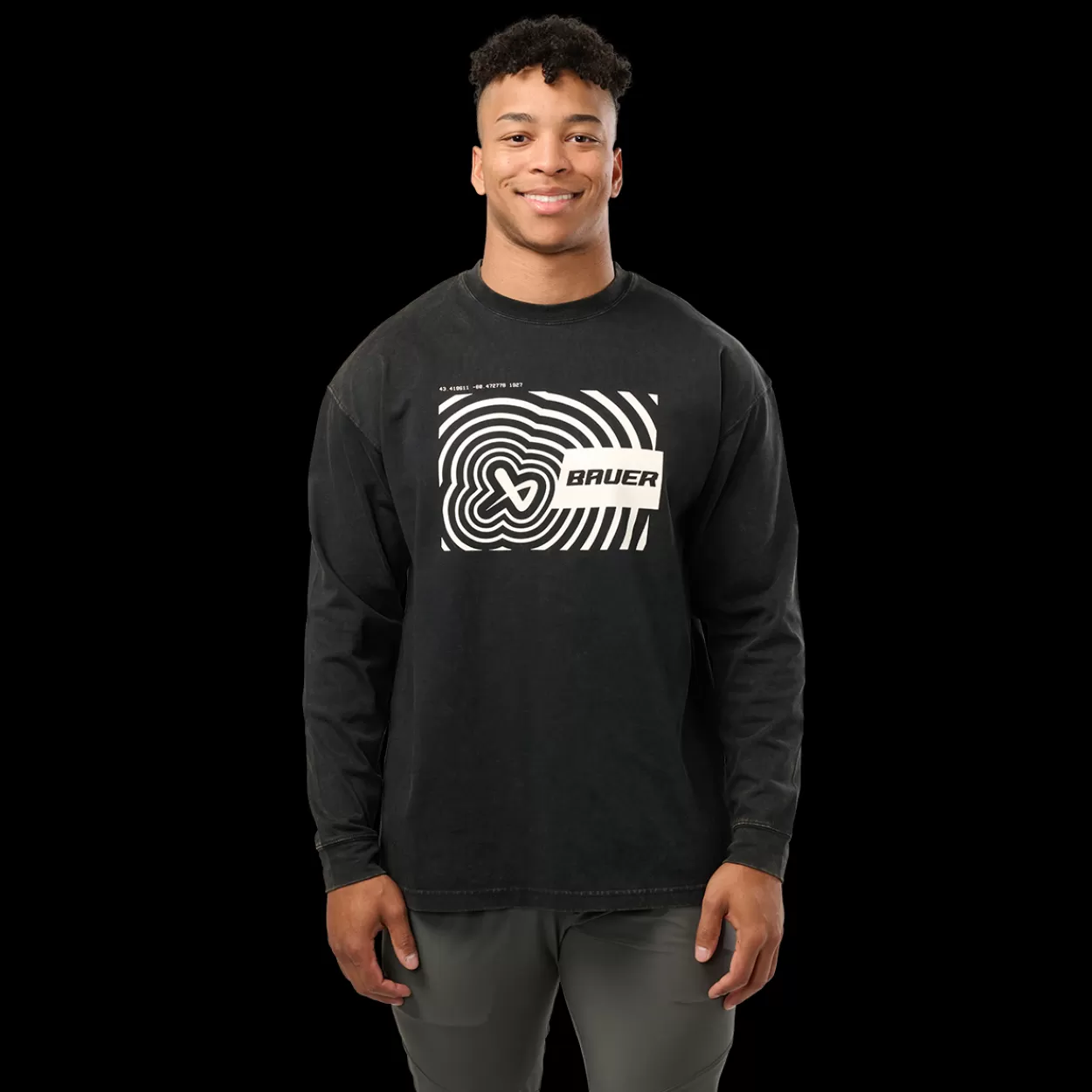 Flash Sale LONGLSEEVE ICON ILLUSION TEE Mens Clothing·T-Shirts & Long Sleeves